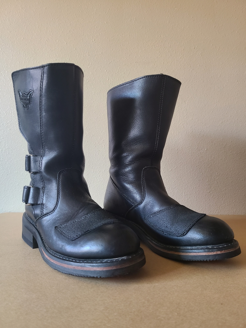 Harley-Davidson Black Leather Women's Moto Boots